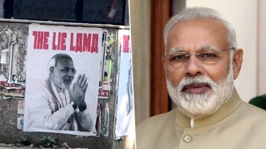 दिल्ली में कई जगह लगे मोदी के पोस्टर, लिखा 'The Lie Lama', पुलिस जांच में जुटी