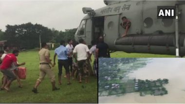पूर्वोतर भारत में बाढ़ से 23 लोगों की मौत: असम में 4 लाख लोग प्रभावित, वायुसेना हेलीकॉप्टर के जरिए बांट रही राहत सामग्री