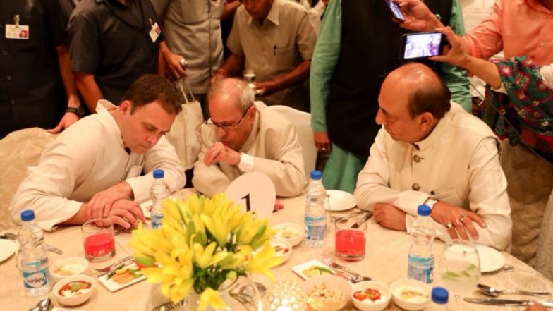 राहुल के निमंत्रण पर पहुंचे 18 में से केवल 10 दलों के नेता, अखिलेश-पवार नदारद