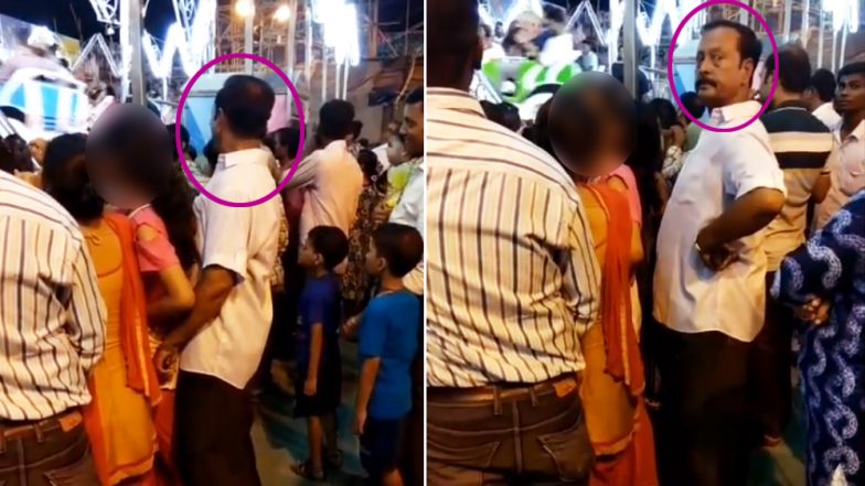 भीड़ में नाबालिग लड़की के साथ कर रहा था दरिंदा गंदी हरकत, Video हुआ वायरल