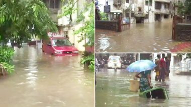 मुंबई में भारी बारिश, रेल-सड़क और हवाई यातायात प्रभावित