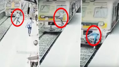 लोकल ट्रेन के सामने कूदकर युवक ने की खुदकुशी, हादसा CCTV में कैद