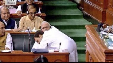 राहुल गांधी ने बताया PM मोदी को संसद में झप्पी देने का कारण