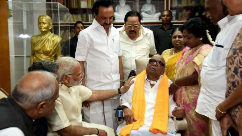 चेन्&zwj;नई: डीएमके अध्&zwj;यक्ष एम करुणानिधि अस्&zwj;पताल में भर्ती, होनी है सर्जरी