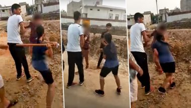 भरतपुर: छेड़छाड़ करने वाले मनचले को लड़की ने सरेआम डंडे से पीटा, वीडियो हुआ वायरल