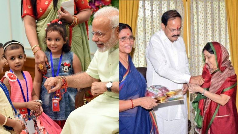 रक्षाबंधन 2018: देश के दिग्गज नेताओं ने ऐसे मनाया भाई-बहन के प्यार का त्योहार