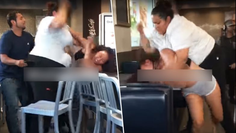 Viral Video: McDonald’s में अचानक लड़ने लगी दो महिलाएं, बाल पकड़कर जड़े कई थप्पड़