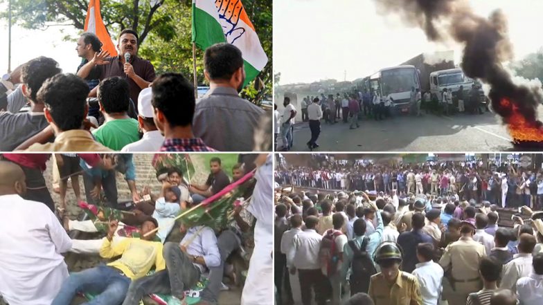 LIVE: विपक्षी दलों के भारत बंद का असर, कांग्रेस अध्यक्ष राहुल गांधी राजघाट पहुंचे