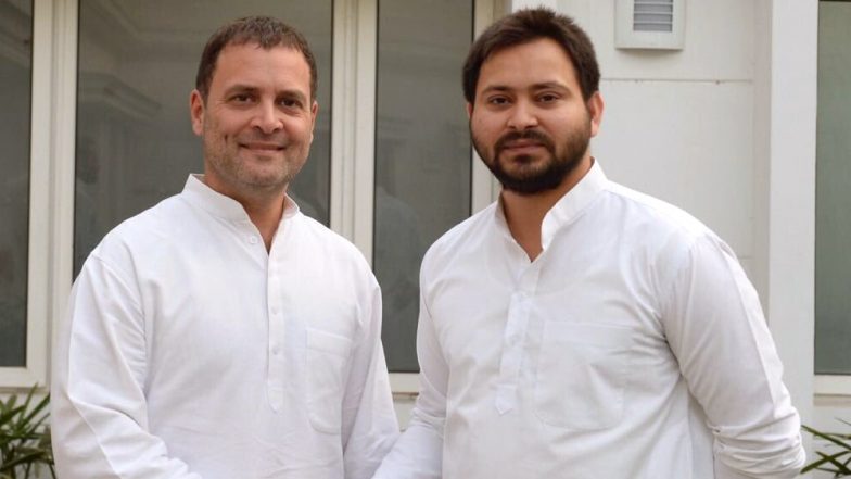 तेजस्वी यादव ने राहुल गांधी को बताया प्रधानमंत्री योग्य, PM मोदी पर लगाया जनता को ठगने का आरोप