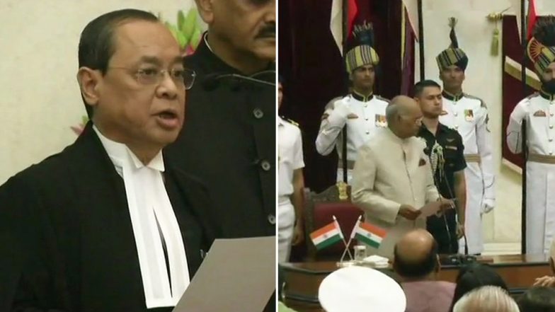 रंजन गोगोई बने देश के नए चीफ जस्टिस, राष्ट्रपति कोविंद ने दिलाई शपथ