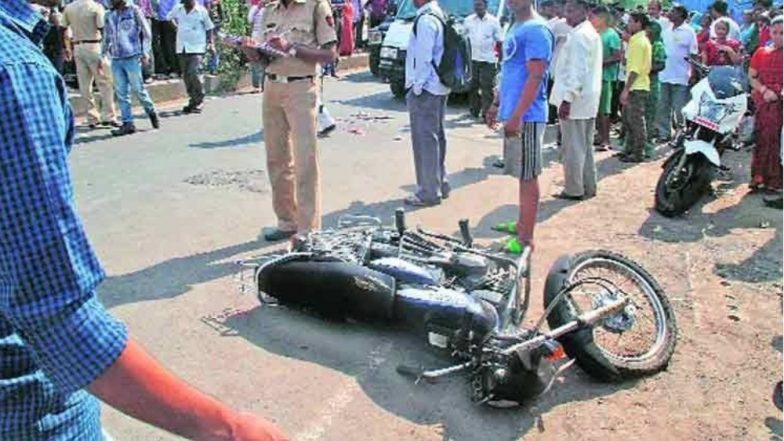 नवी मुबंई: कार से टक्कर होने पर हुई बाइक सवार की मौत, दशहरा पूजा के लिए जा रहा था 3 बेटियों के साथ