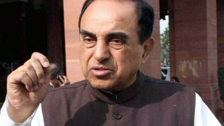 बीजेपी नेता सुब्रमण्यम स्वामी के विवादित बोल, पंडित जवाहर लाल नेहरु पर लगाया देश को बर्बाद करने का आरोप