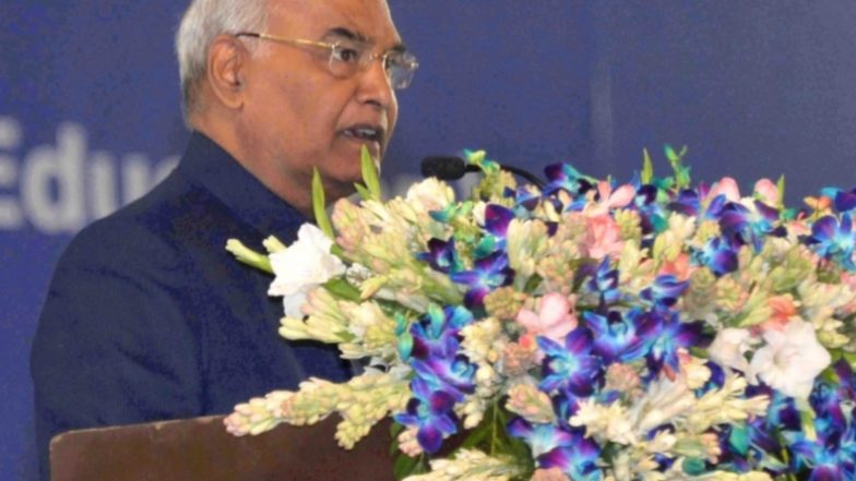 राष्ट्रपति रामनाथ कोविंद ने शिक्षा में अधिक भागीदारी का आह्वान करते हुए कहा-प्रत्येक बच्चा शिक्षित हो