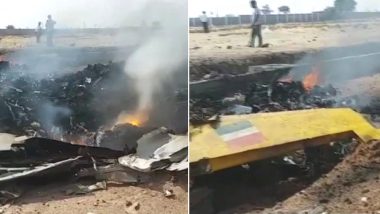 तेलंगाना: उड़ान भरते ही क्रैश हुआ वायुसेना का विमान, पायलट भी था मौजूद