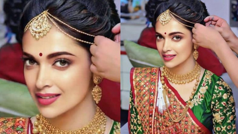 Ranveer Weds Deepika: दुल्हन की तरह सजीं दीपिका, इंटरनेट पर वायरल हुईं तस्वीर