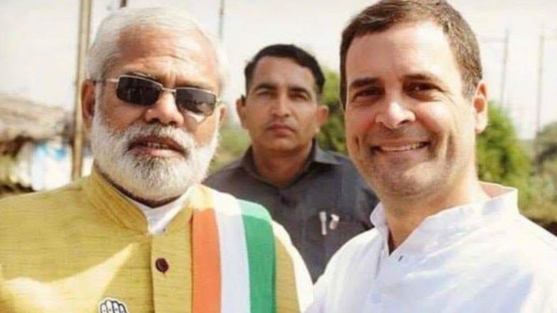 छत्तीसगढ़ विधानसभा चुनाव 2018: राहुल गांधी ने पीएम मोदी के हमशक्ल के साथ किया प्रचार, फोटो हुआ वायरल