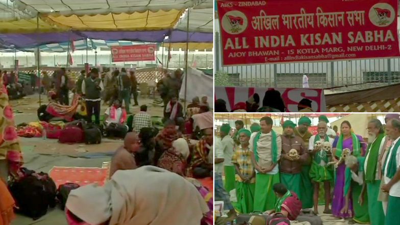 दिल्ली: रामलीला मैदान में देश भर के किसानों का जमावड़ा, आज करेंगे संसद मार्च