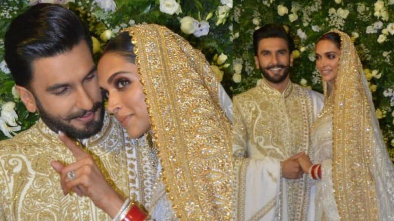 DEEPVEER RECEPTION PHOTOS: पार्टी में दीपिका पादुकोण के लिए छलका रणवीर सिंह का प्यार, रॉयल है इनका अंदाज