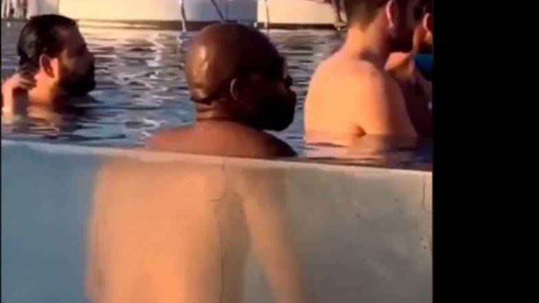 दुबई: पूल में अश्लील काम करते पकड़ा गया शख्स, देखें Video