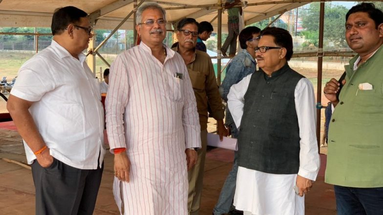 छत्तीसगढ़: तूफान ‘फेथाई’ ने तहस-नहस किया मुख्यमंत्री का शपथ ग्रहण स्थल