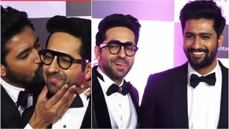 जानें क्यों आयुष्मान खुराना और विक्की कौशल ने किया एक-दूसरे को Kiss