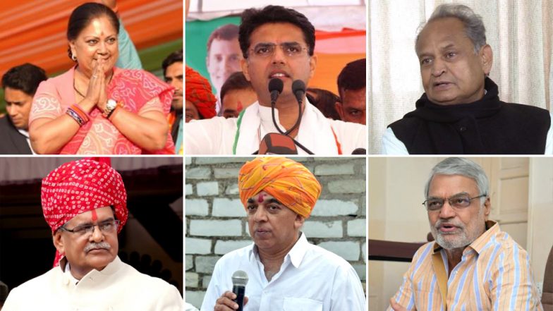राजस्थान विधानसभा चुनाव 2018: इन 6 में से ही होगा सूबे का अगला मुख्यमंत्री