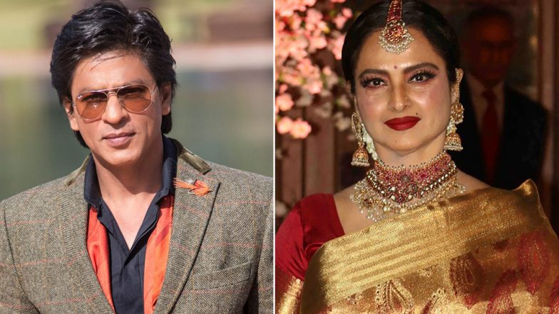शाहरुख खान के साथ रेखा ने 'रश्के कमर' पर जमकर लगाए ठुमके, देखें Video