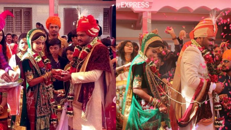 हार्दिक पटेल ने बचपन की दोस्त किंजल पारिख के साथ लिए सात फेरे, कहा- संघर्ष में अब पत्नी भी साथ