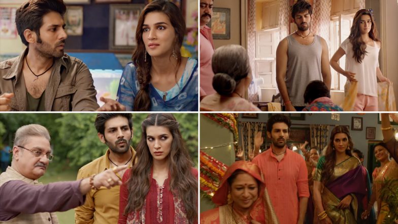 Luka Chuppi Movie Quick Review:लिव-इन-रिलेशनशिप की रोमांटिक कहानी को दर्शाती है कार्तिक आर्यन-कृति सनॉन की ये फिल्म