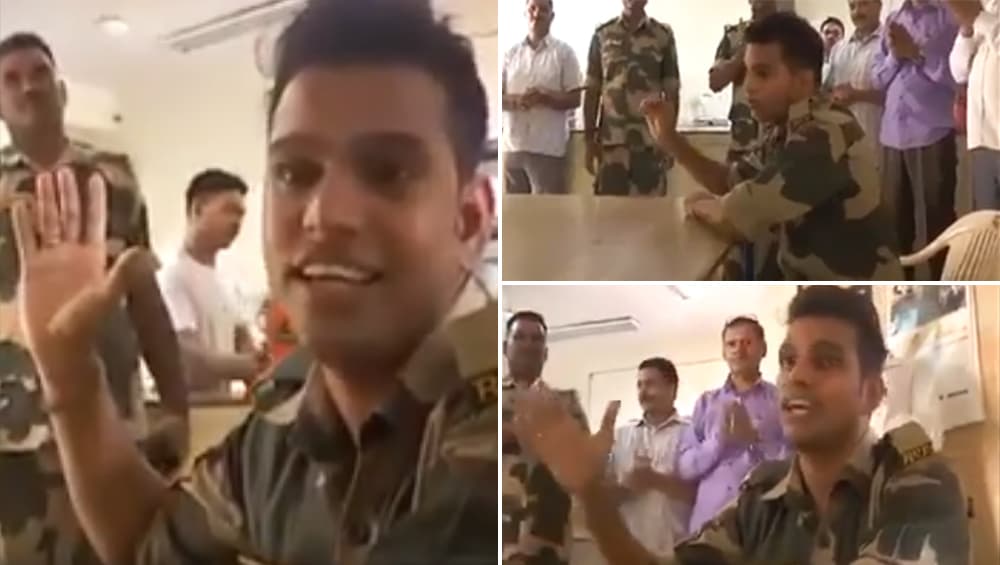 BSF जवान ने गाया ऐसा गाना, जिसे सुनकर छलक जाएंगे आपके आंखों से आंसू, देखें video BSF जवान ने गाया ऐसा गाना, जिसे सुनकर छलक जाएंगे आपके आंखों से आंसू, देखें video