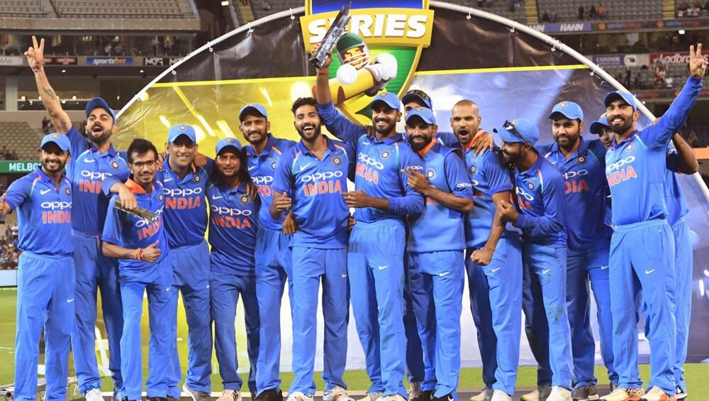 वेस्टइंडीज दौर तक भारतीय टीम की जर्सी पर ओप्पो की जगह लेगा बाईजूस का लोगो वेस्टइंडीज दौर तक भारतीय टीम की जर्सी पर ओप्पो की जगह लेगा बाईजूस का लोगो