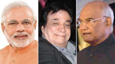 PM नरेंद्र मोदी और राष्ट्रपति रामनाथ कोविंद ने कादर खान के निधन पर जताया शोक, ट्विटर पर दी श्रद्धांजलि