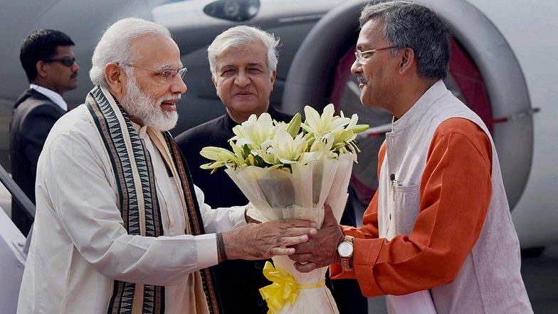उत्तराखंड के सीएम त्रिवेंद्र सिंह रावत ने पीएम मोदी को बताया 21वीं सदी का आंबेडकर, विपक्षी दलों ने जताया विरोध