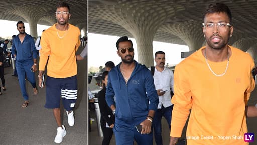 'कॉफी विद करण' विवाद के बाद पहली बार दिखे हार्दिक पांड्या, मुंबई एअरपोर्ट पर भाई क्रुणाल पांड्या के साथ किया गया स्पॉट 'कॉफी विद करण' विवाद के बाद पहली बार दिखे हार्दिक पांड्या, मुंबई एअरपोर्ट पर भाई क्रुणाल पांड्या के साथ किया गया स्पॉट