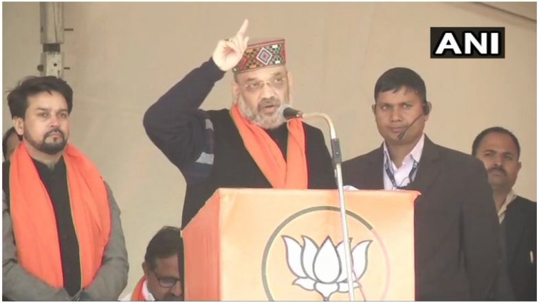 अमित शाह ने हिमाचल में भरी हुंकार, कहा- कांग्रेस ने राहुल और प्रियंका के लिए शुरू की नई वन रैंक-वन पेंशन योजना