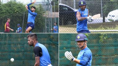 India vs New Zealand 4th ODI 2019: चौथे वनडे मैच के लिए भारतीय टीम ने सेडॉन पार्क में बहाया जमकर पसीना, देखें तस्वीरें