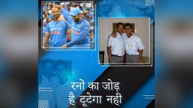 शिखर धवन ने इंस्टाग्राम पर रोहित शर्मा के साथ शेयर की पुरानी तस्वीर, लिखा- 'रनों का जोड़ है टूटेगा नहीं'