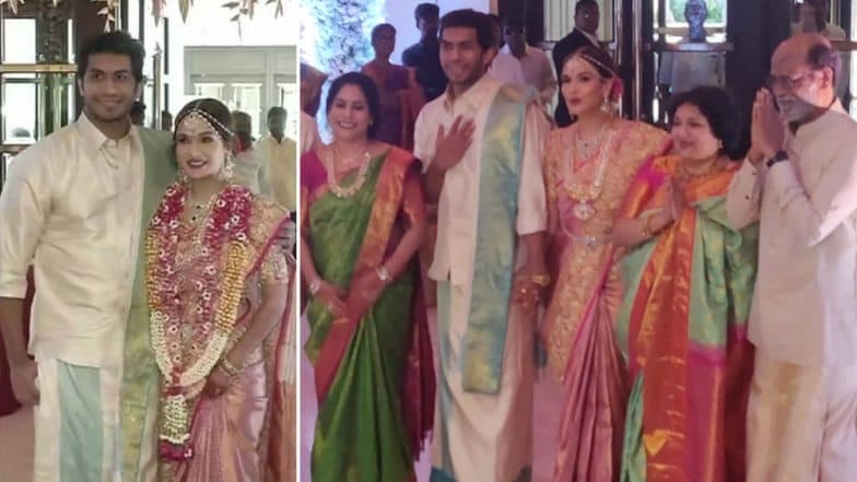 शादी के बंधन में बंधी रजनीकांत की बेटी सौंदर्या, सामने आई खूबसूरत तस्वीरें शादी के बंधन में बंधी रजनीकांत की बेटी सौंदर्या, सामने आई खूबसूरत तस्वीरें