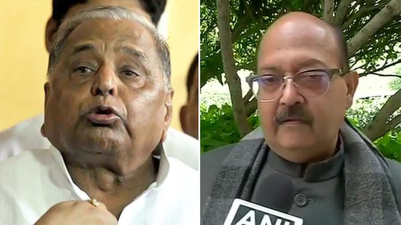 मुलायम ने मोदी को सराहा तो अमर सिंह ने कसा तंज, कहा-खनन घोटाले में ना हो एक्शन, इसलिए की तारीफ