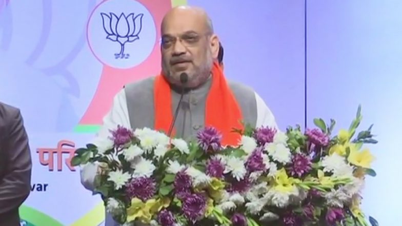 अमित शाह ने लॉन्च किया 'मेरा परिवार भाजपा परिवार' कैंपेन, महागठबंधन और ममता बनर्जी पर साधा निशाना