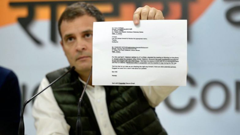 राफेल विवाद: राहुल गांधी ने पीएम मोदी पर लगाया बड़ा आरोप, कहा- अनिल अंबानी के लिए किया 'बिचौलिए' का काम