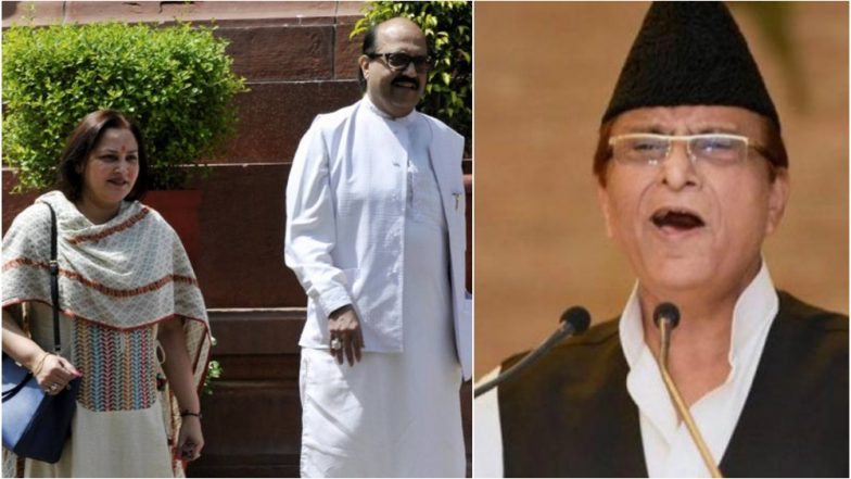 अमर सिंह ने आजम खान को दी लंगोट नापने की चुनौती, जयाप्रदा के समर्थन में निकाला रोड शो
