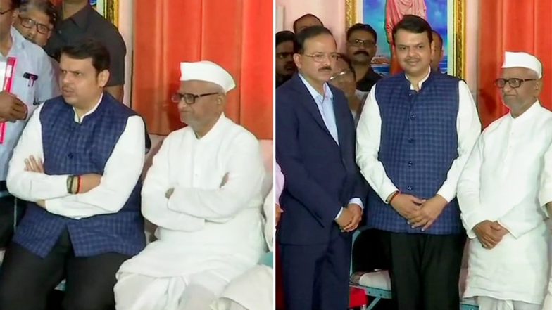 अन्ना हजारे से सीएम देवेंद्र फडणवीस ने की मुलाकात, मांग पूरी करने का भरोसा देकर की अनशन तोड़ने की अपील