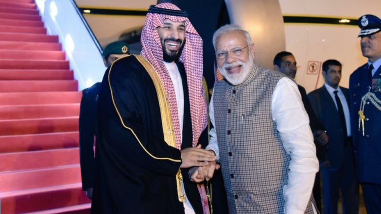 गर्मजोशी के साथ ऐसे गले मिले पीएम मोदी और सऊदी अरब के क्राउन प्रिंस बिन सलमान, देखें Video