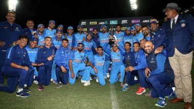IND vs NZ: सीरीज जीतने के बाद भारतीय खिलाड़ियों ने बेहद खास अंदाज में मनाया जश्न, गूंजने लगे 'हाउज द जोश' के नारे