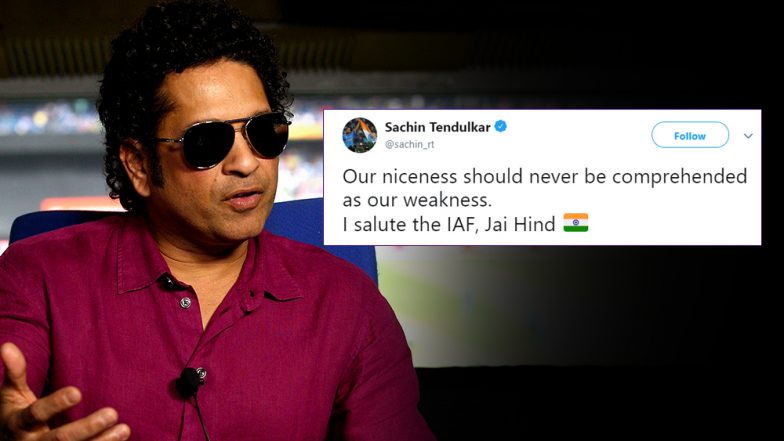 Surgical Strike 2 के बाद 'क्रिकेट के भगवान' सचिन तेंदुलकर ने कहा- 'हमारी अच्छाई को हमारी कमजोरी मत समझना'