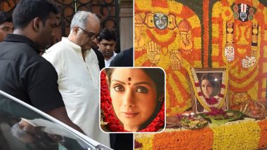 Sridevi 1st Death Anniversary: श्रीदेवी को याद करके भावुक हुए बोनी कपूर, चेन्नई में परिवार संग की पूजा