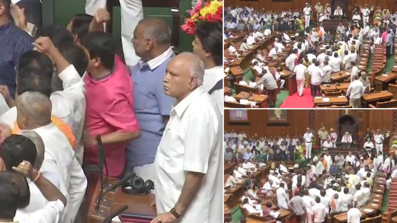 कर्नाटक: दिक्कत में जेडीएस-कांग्रेस सरकार, विधानसभा में बीजेपी ने किया हंगामा, ला सकती है अविश्वास प्रस्ताव