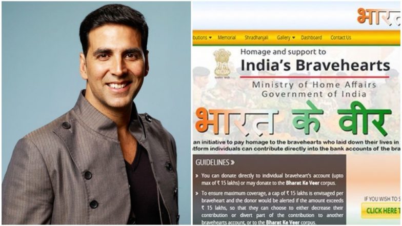 पुलवामा आतंकी हमला: अक्षय कुमार ने शहीद जवानों के परिजनों के लिए लोगों से की अपील, कहा- bharatkeveer.gov.in पर जाकर करें डोनेशन