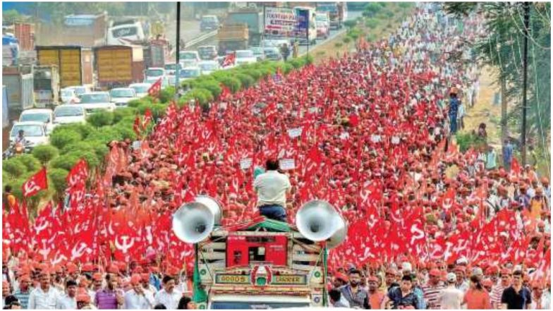 किसानों ने महाराष्ट्र सरकार के खिलाफ एक बार फिर खोला मोर्चा, नासिक से मुंबई तक लॉन्ग मार्च निकालेंगे 50 हजार किसान